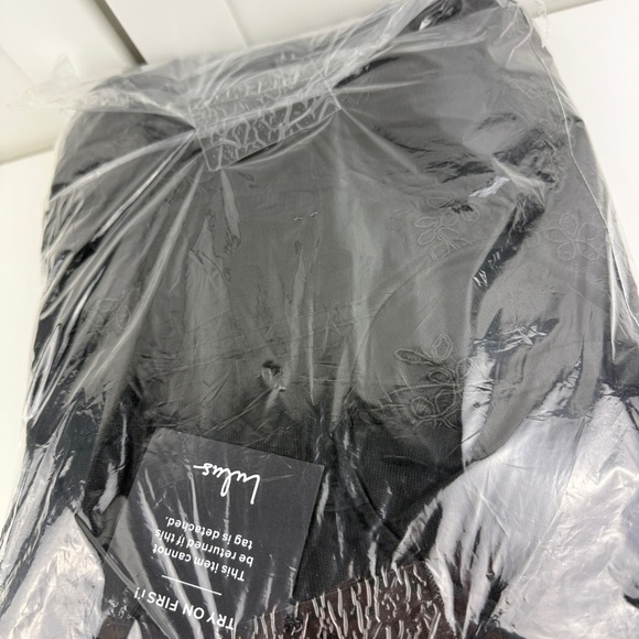 Lulus Women's Small Black Mesh Lace Floral Embroidered Bustier Formal Dress Gown - Picture 13 of 16